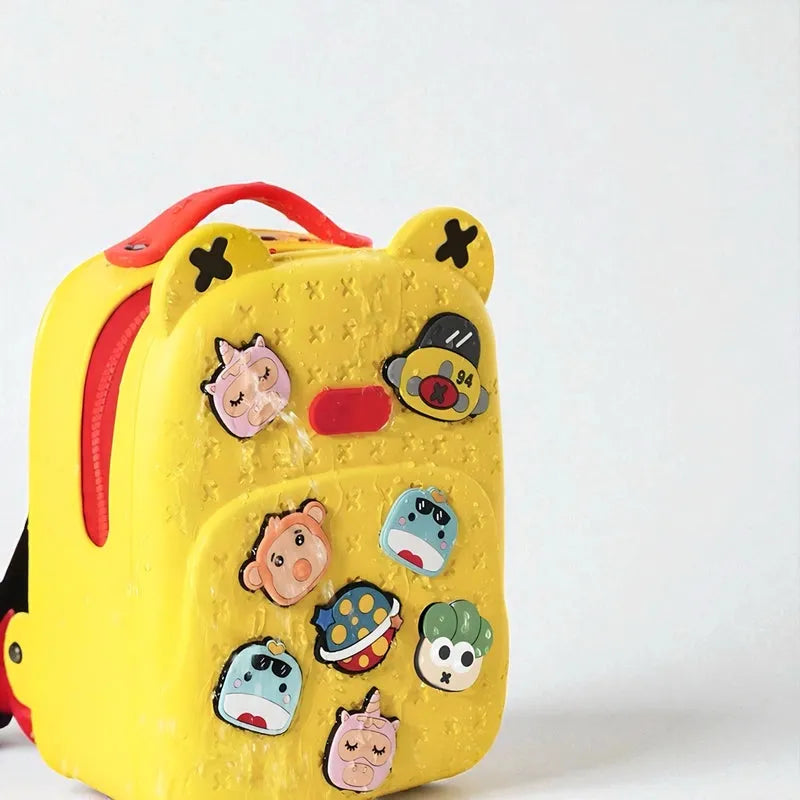 Sac waterproof jaune eau dessus