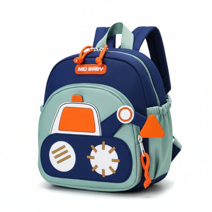 Sac enfant maternelle 2–5 ans – Idéal première rentrée | Modèle Chantier Bleu