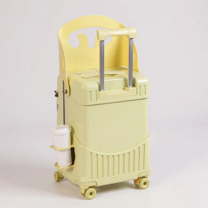 VALISE AVEC ASSISE JAUNE 