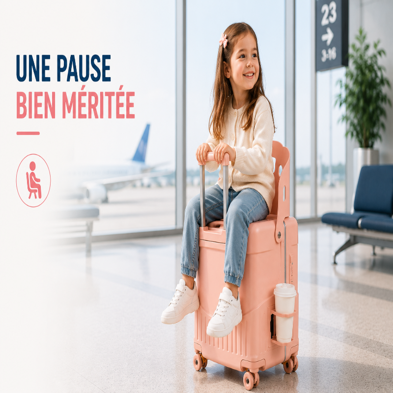 valise enfant avec assise rose visuel assise 