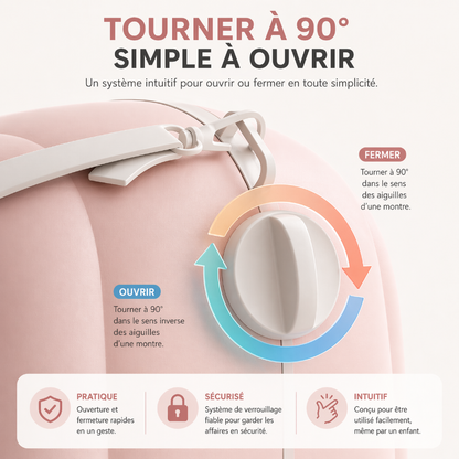 Valise enfant avec assise rose visuel infos 