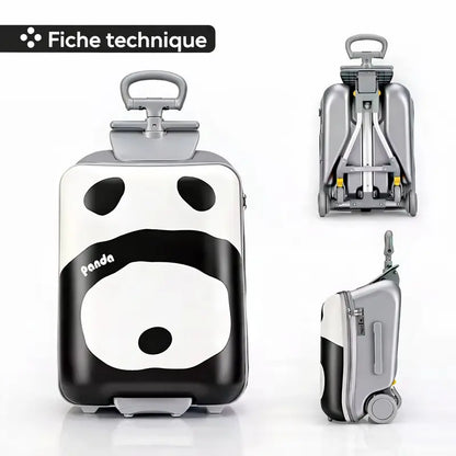 Valise enfant panda different visuel 