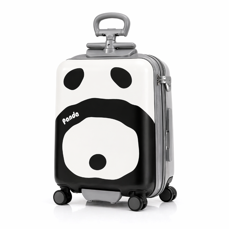 Valise enfant panda visuel face 