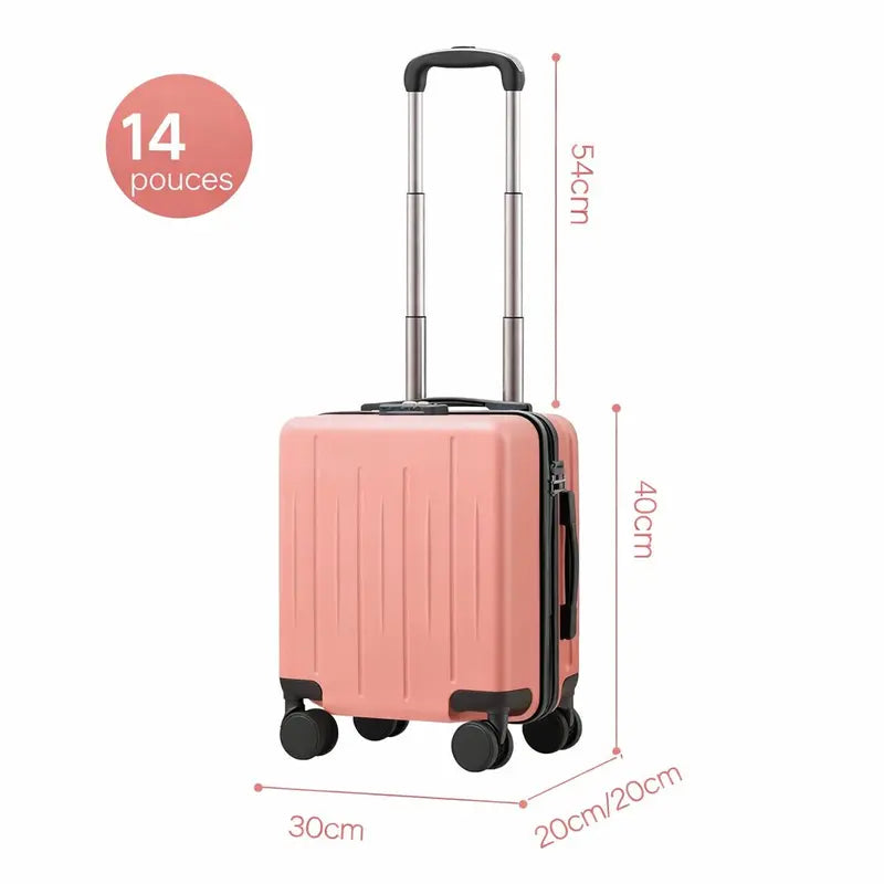 Valise à roulettes fille rose fille dimensions 