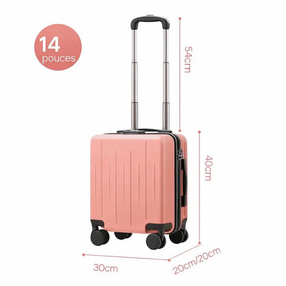 Valise à roulettes fille rose fille dimensions 