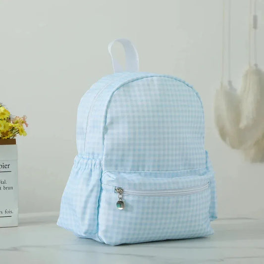 mini sac carreau bleu