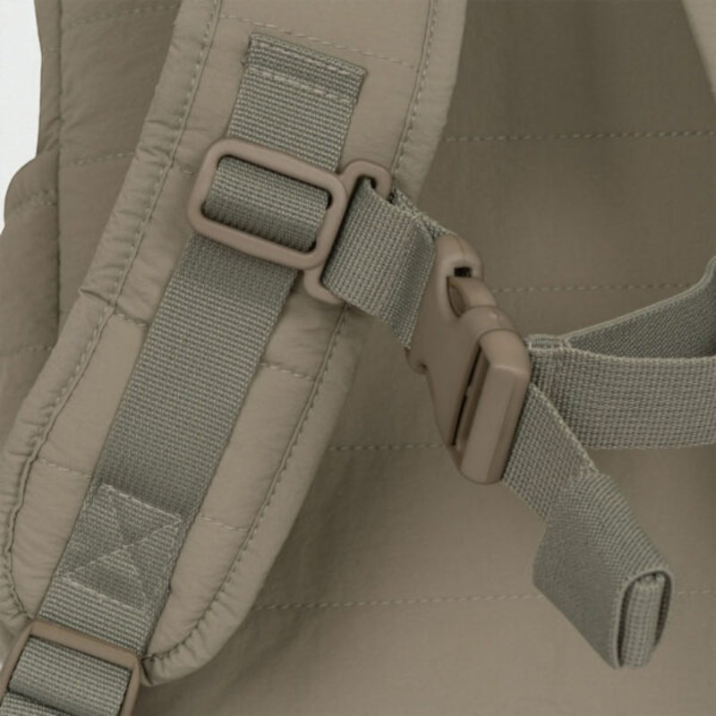 Détail du clip et des bretelles rembourrées du sac à dos Lucky Lemon