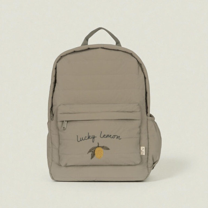 Vue de face du sac à dos enfant maternelle Lucky Lemon