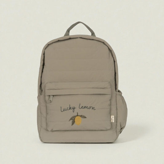 Vue de face du sac à dos enfant maternelle Lucky Lemon