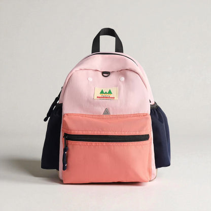 Sac à dos voyage enfant rose poudré vu de face, modèle Édition Rose Atlas