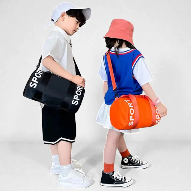 Sac de sport enfant fille Orange Active porté en travers du corps