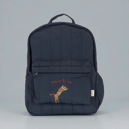 sac enfant tigre bleu de face 