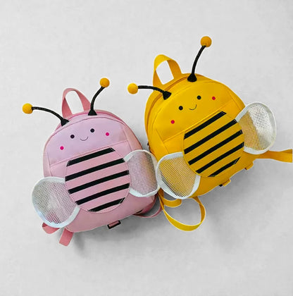 Sacs maternelle Little Bee en version rose et jaune côte à côte