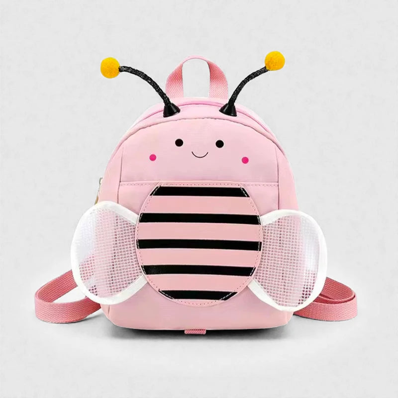 Sac fille maternelle Little Bee Rose vue de face