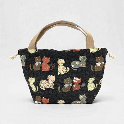 Sac à goûter enfant avec poignées en tissu
