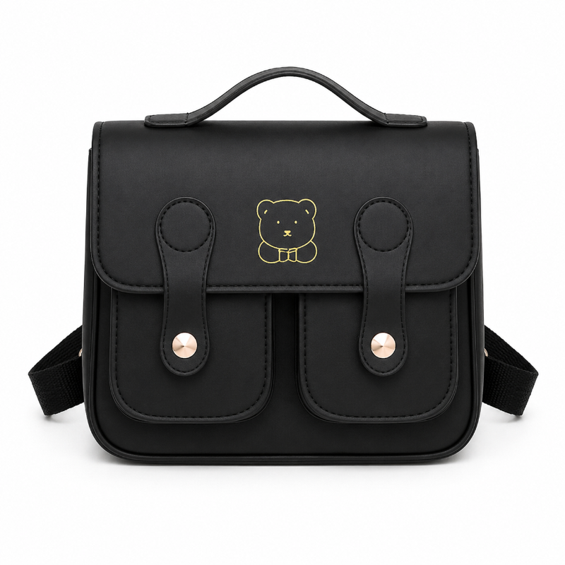 Sac cartable enfant – Édition Ourson Noir