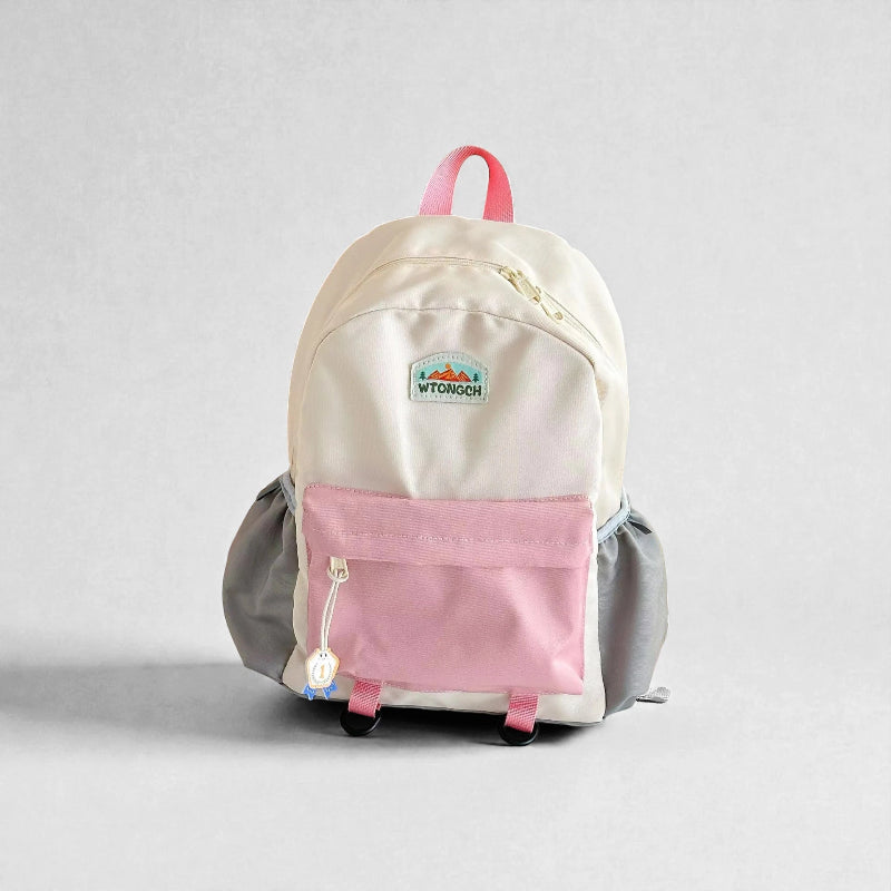 Sac rando enfant pastel rose modèle macaron
