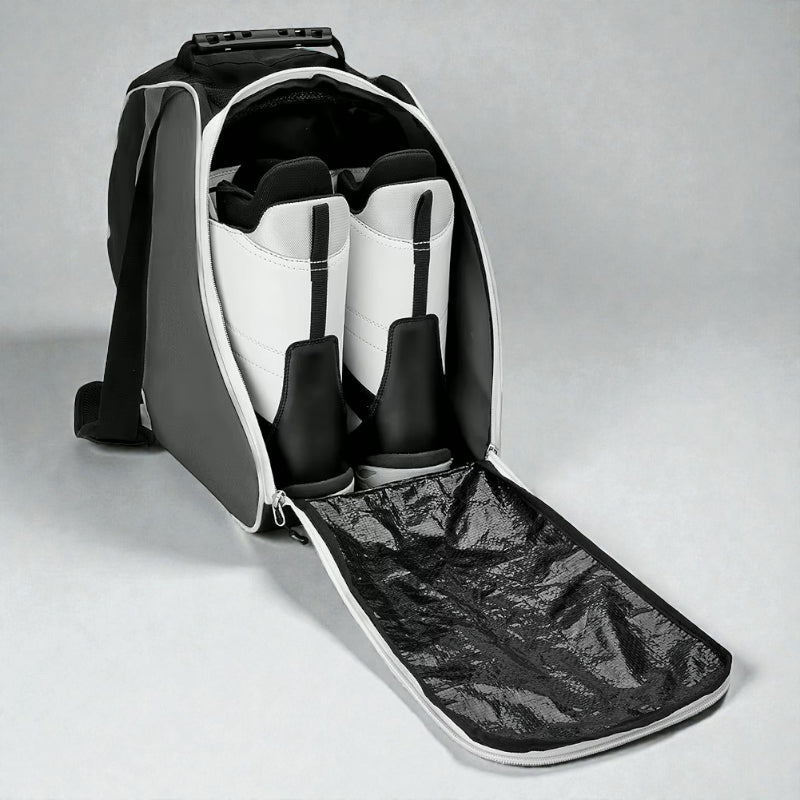 Sac ski enfant avec compartiment séparé pour chaussures et équipement neige