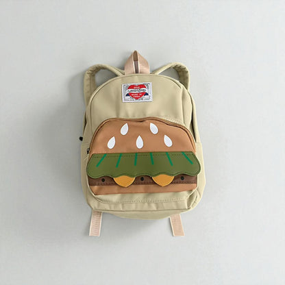 sac a dos burger beige proche