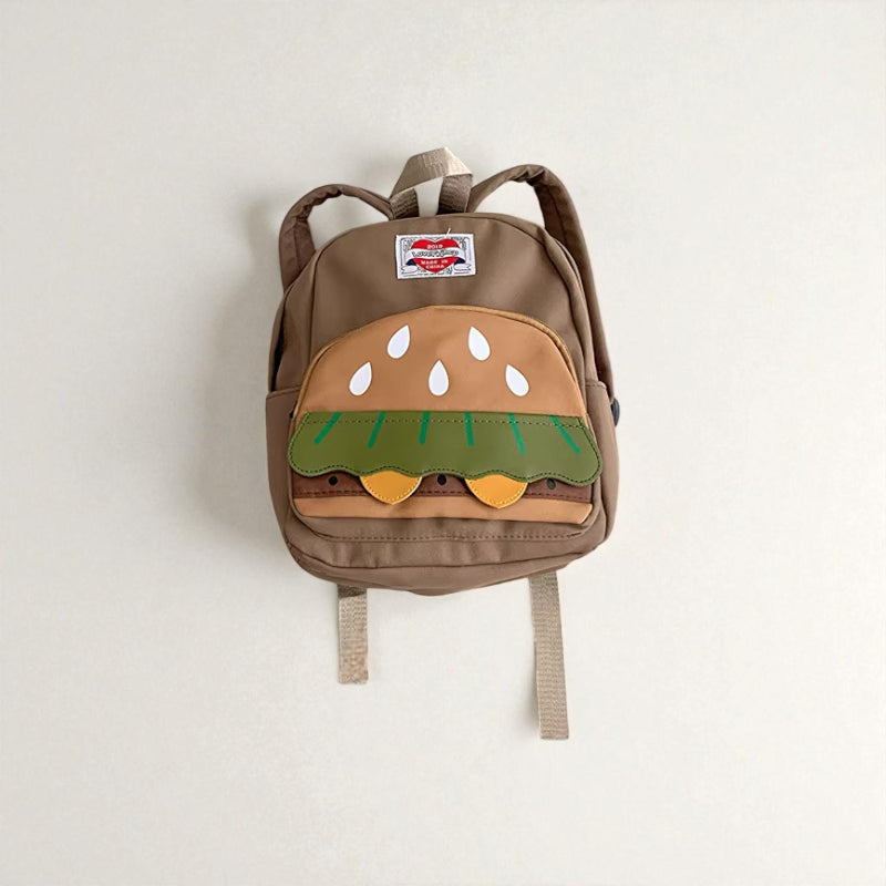 sac a dos burger marron