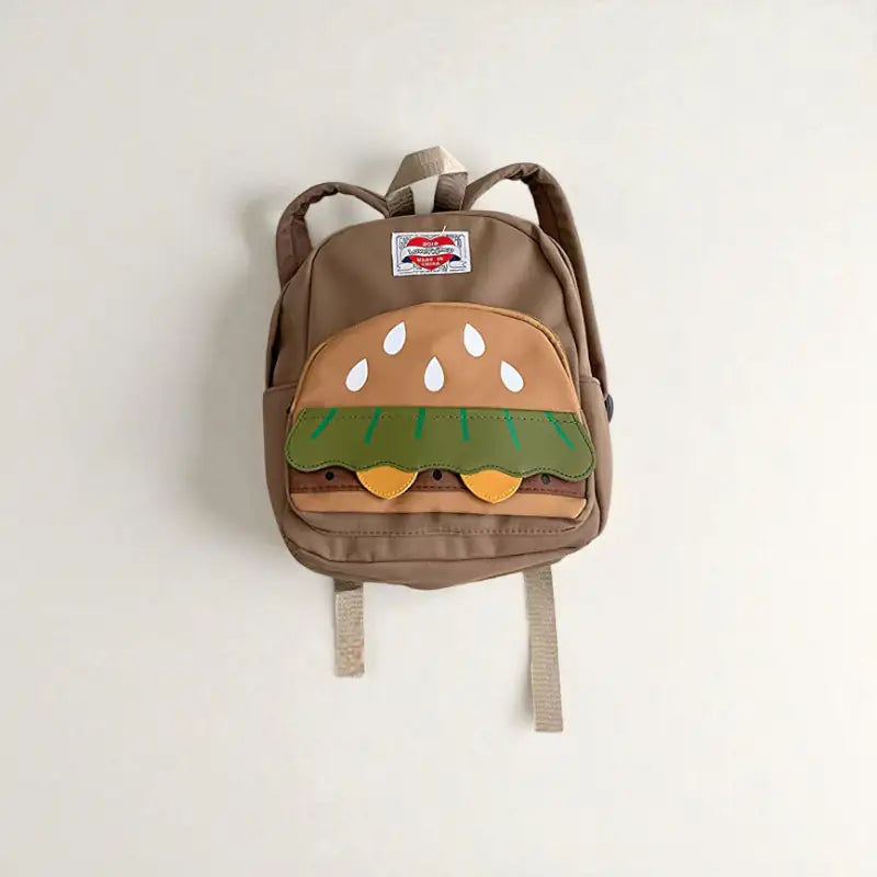sac a dos burger marron