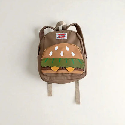 sac a dos burger marron