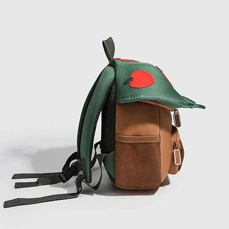 sac a dos champignon vert coté