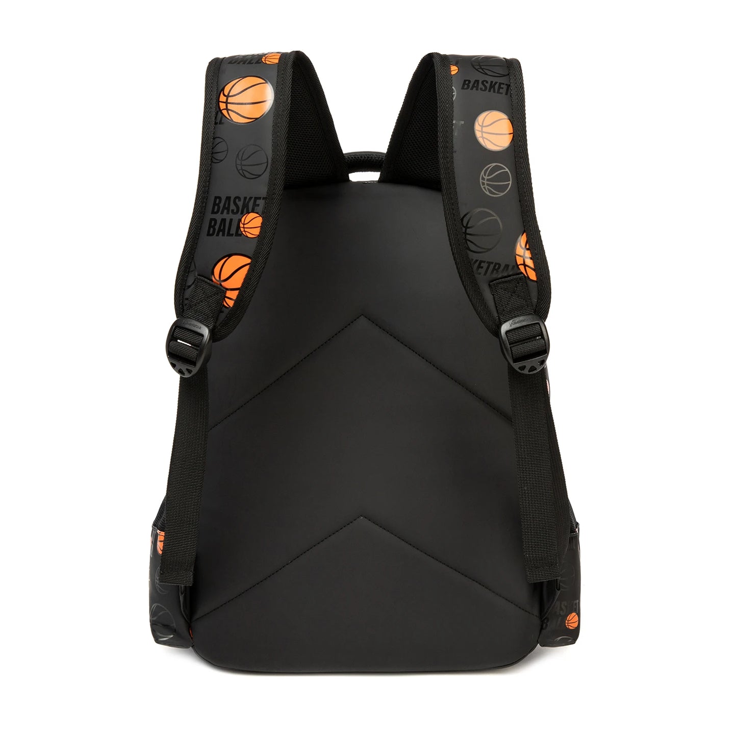 sac a dos enfant 8 ans garcon basketball noir vue de dos