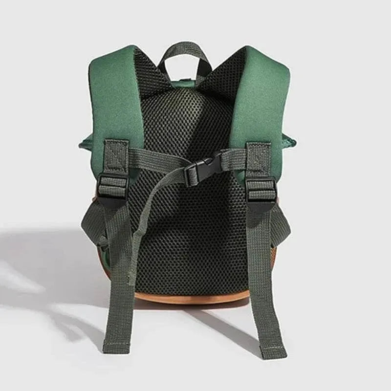 sac a dos enfant champignon vert dos