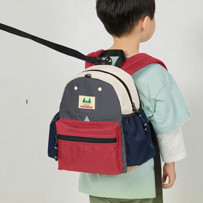sac de voyage enfant bleu rouge securite garcon