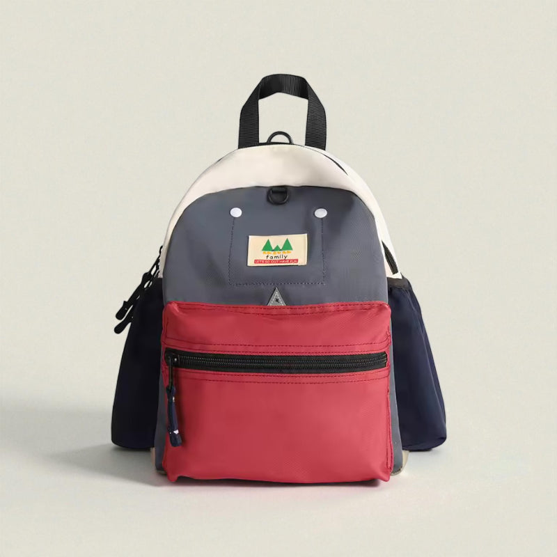 sac de voyage enfant rouge bleu de face