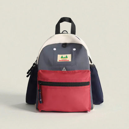 sac de voyage enfant rouge bleu de face