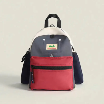 sac de voyage enfant rouge bleu de face