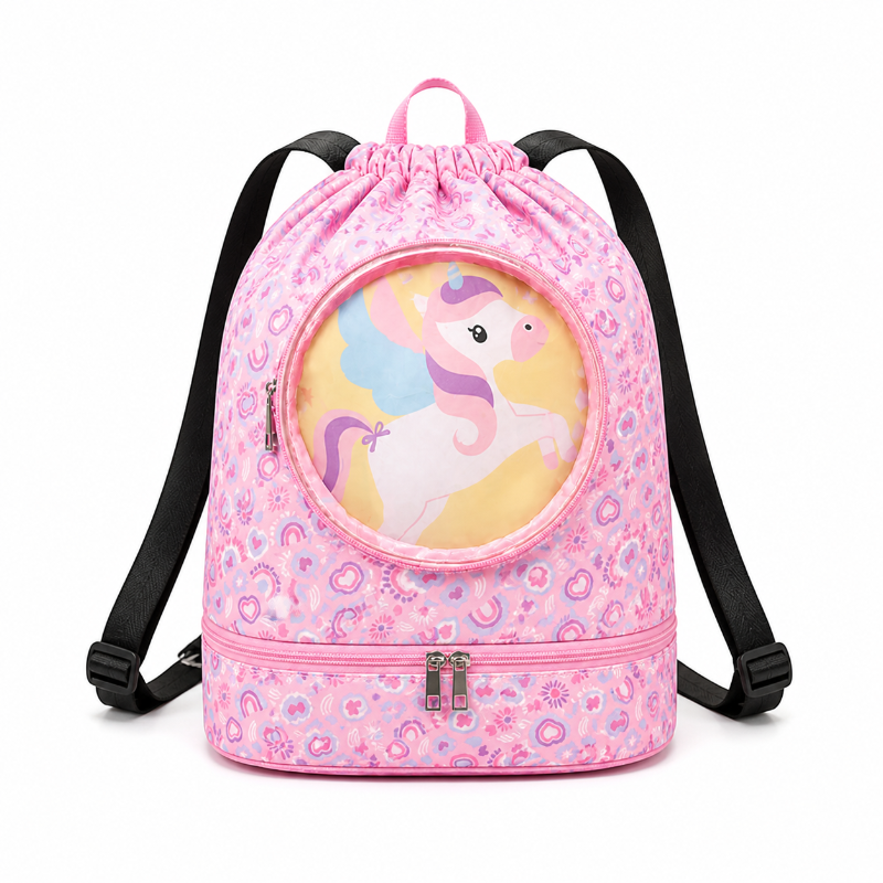 sac enfant piscine licorne face