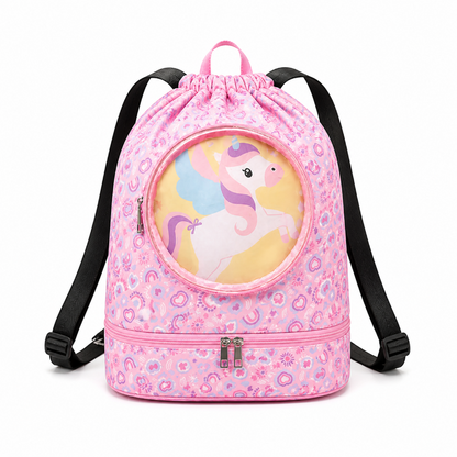 sac enfant piscine licorne face