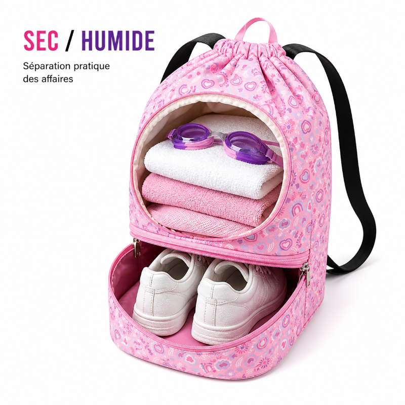 sac enfant piscine licorne visuel separation 