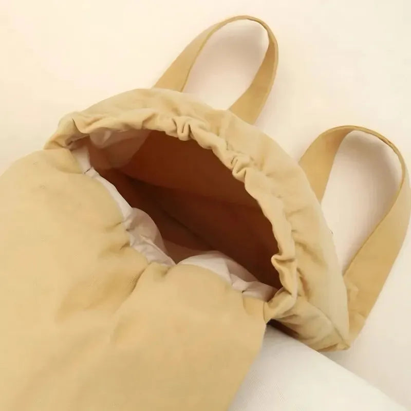sac enfant sable  coton ouvert