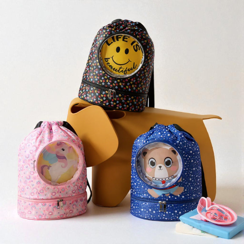 Sac piscine enfant trois couleurs