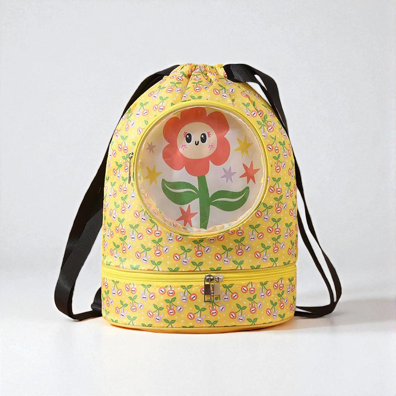 sac piscine enfant motif fleur