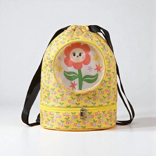 sac piscine enfant motif fleur