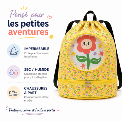 sac piscine enfant motif fleur visuel infos 
