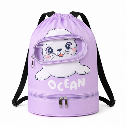sac piscine enfant motif ocean face 
