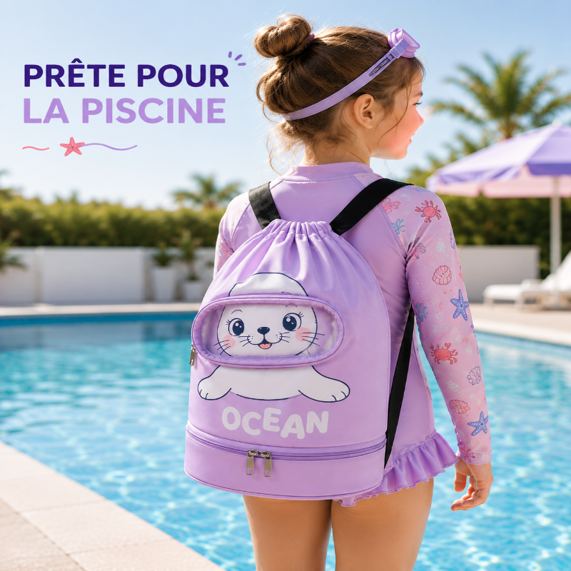 sac piscine enfant motif ocean visuel a la piscine 