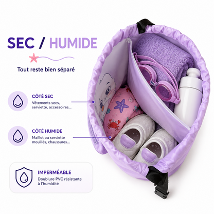sac piscine enfant motif ocean visuel separation 