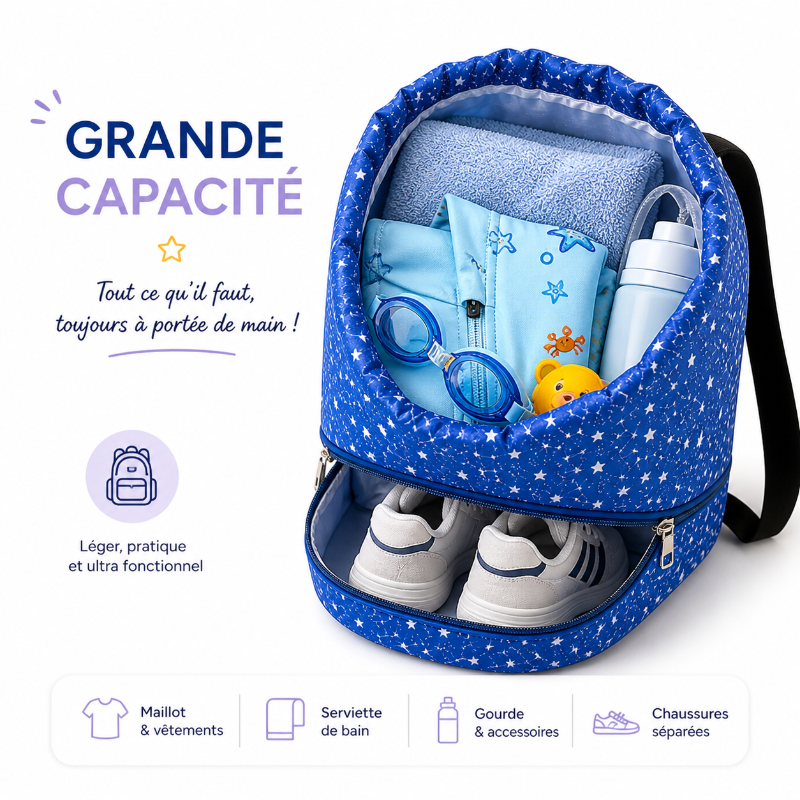 sac piscine enfant ours visuel capacite 