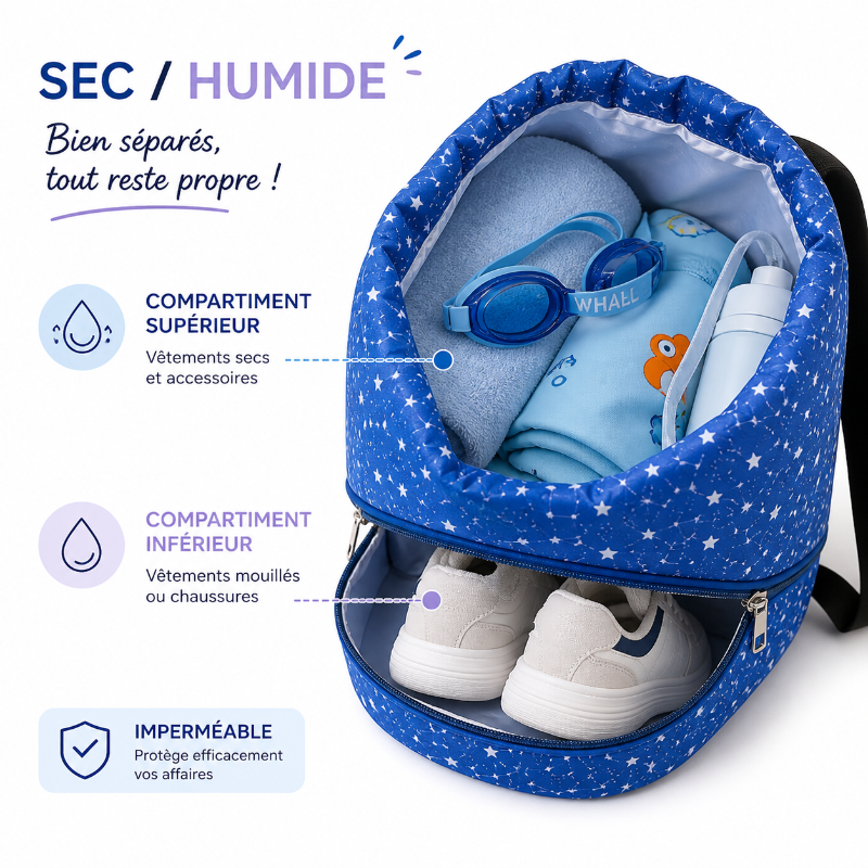 sac piscine enfant ours visuel separation 