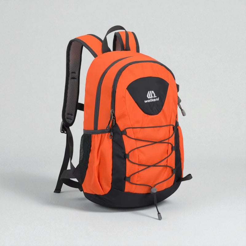 sac randonnée enfant orange profil