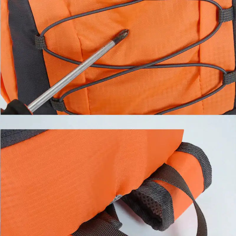 sac randonnée enfant orange visuel detail