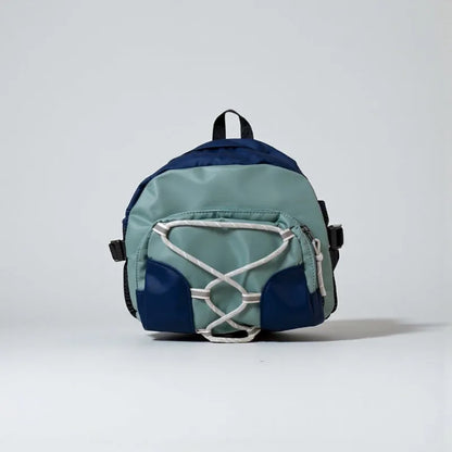 sac randonnee enfant vert bleu poster