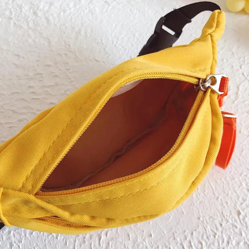 sac banane jaune ouvert